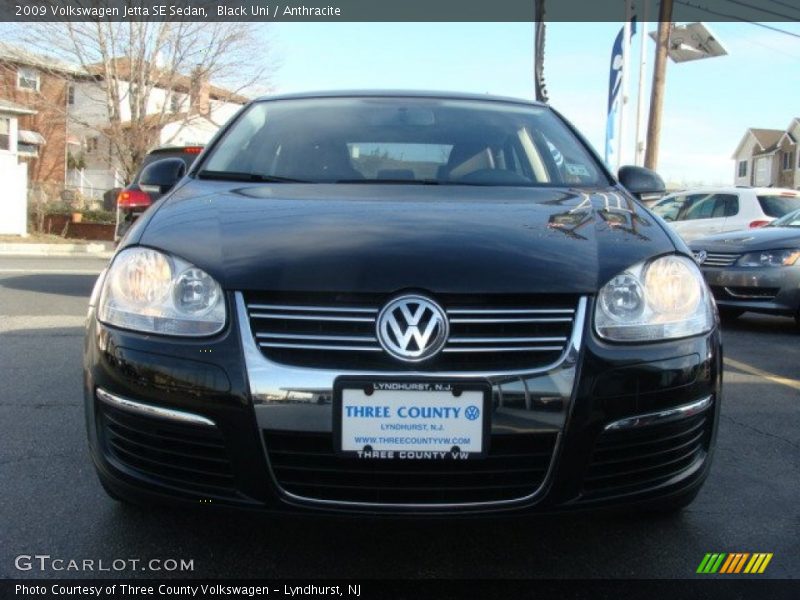 Black Uni / Anthracite 2009 Volkswagen Jetta SE Sedan