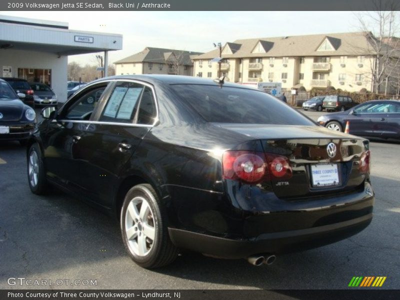 Black Uni / Anthracite 2009 Volkswagen Jetta SE Sedan