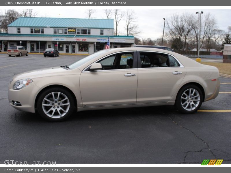 Gold Mist Metallic / Cocoa/Cashmere 2009 Chevrolet Malibu LTZ Sedan