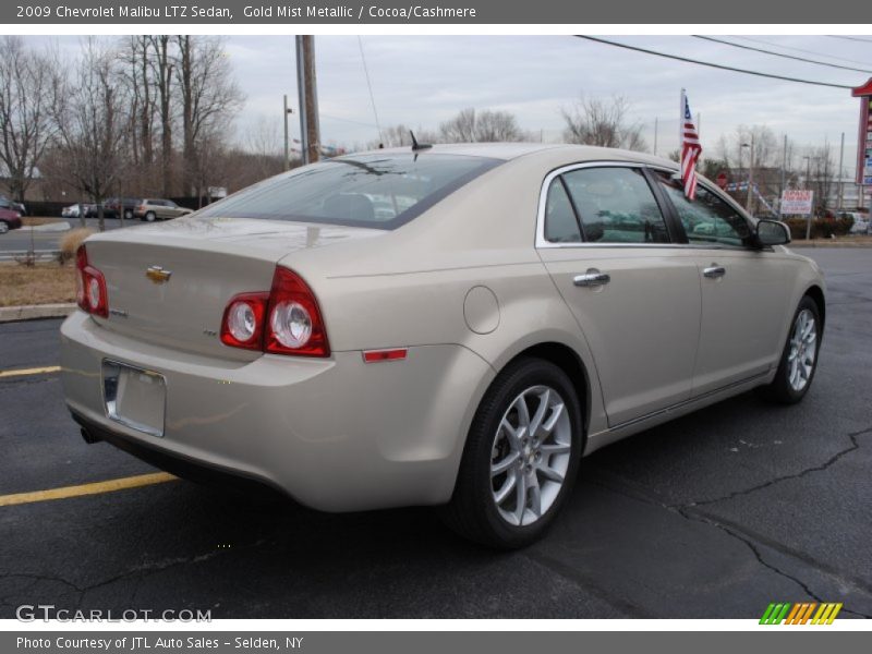 Gold Mist Metallic / Cocoa/Cashmere 2009 Chevrolet Malibu LTZ Sedan