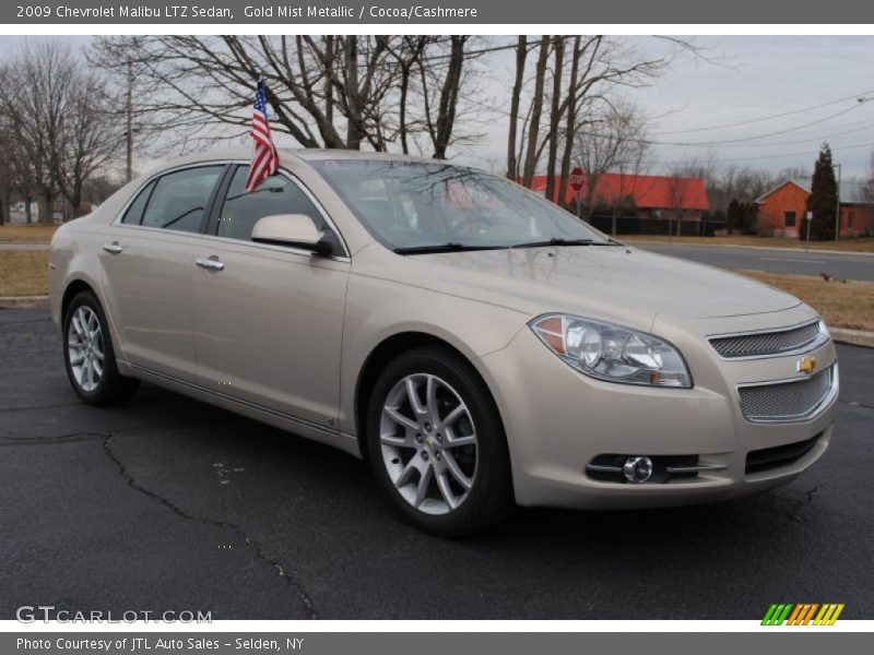 Gold Mist Metallic / Cocoa/Cashmere 2009 Chevrolet Malibu LTZ Sedan