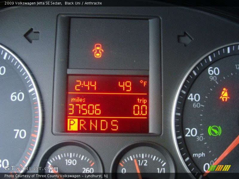 Black Uni / Anthracite 2009 Volkswagen Jetta SE Sedan