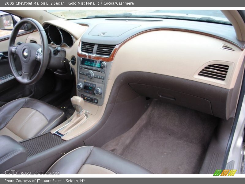 Gold Mist Metallic / Cocoa/Cashmere 2009 Chevrolet Malibu LTZ Sedan