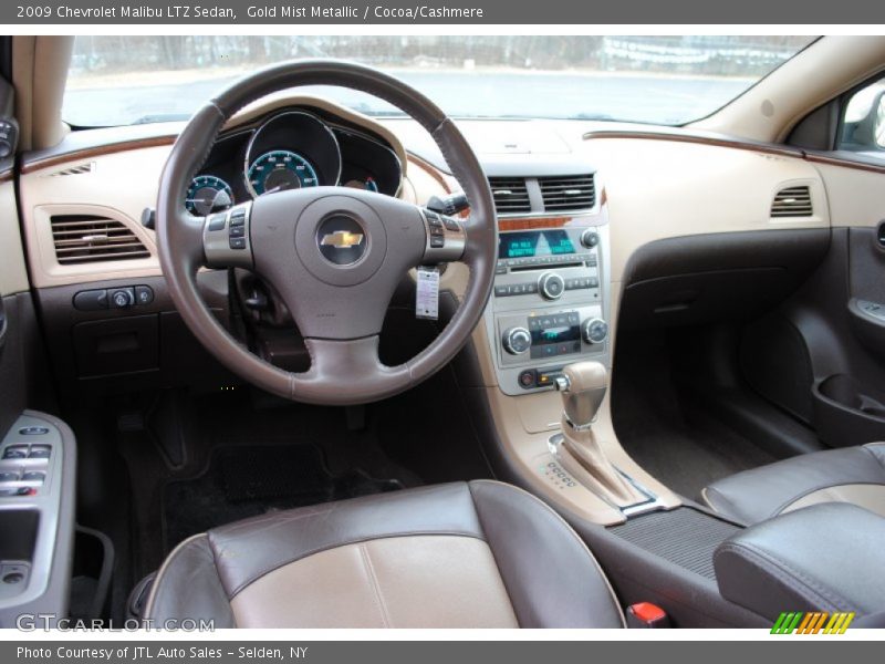 Gold Mist Metallic / Cocoa/Cashmere 2009 Chevrolet Malibu LTZ Sedan