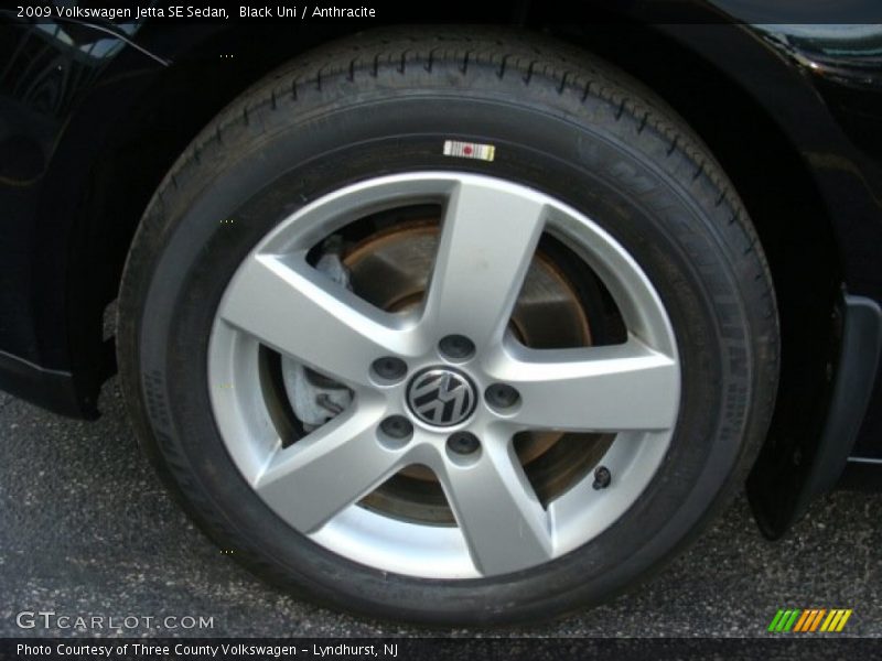 Black Uni / Anthracite 2009 Volkswagen Jetta SE Sedan
