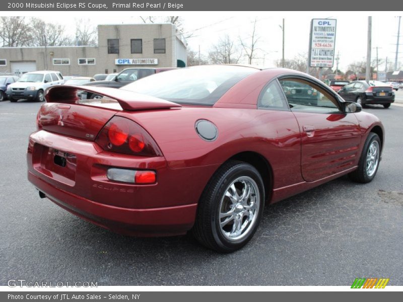 Primal Red Pearl / Beige 2000 Mitsubishi Eclipse RS Coupe