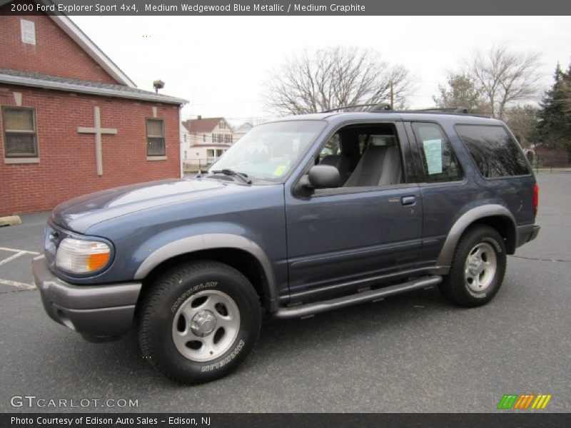 Medium Wedgewood Blue Metallic / Medium Graphite 2000 Ford Explorer Sport 4x4