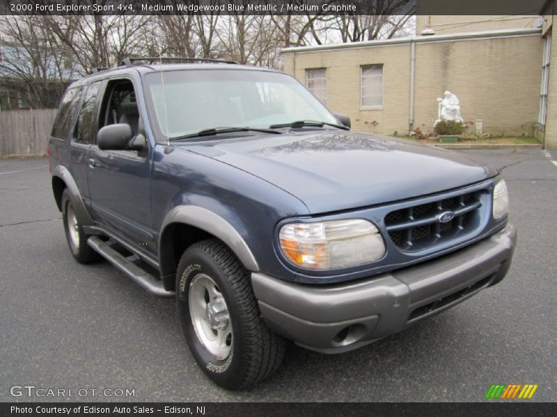 Medium Wedgewood Blue Metallic / Medium Graphite 2000 Ford Explorer Sport 4x4