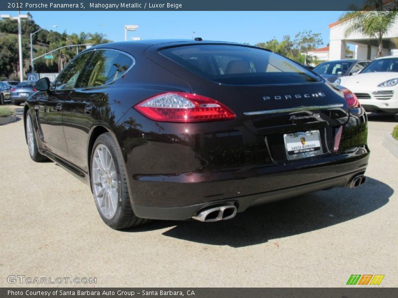 Mahogany Metallic / Luxor Beige 2012 Porsche Panamera S