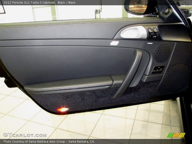 Black / Black 2012 Porsche 911 Turbo S Cabriolet