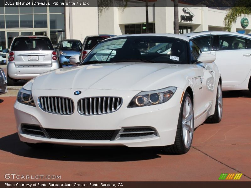 Alpine White / Black 2012 BMW Z4 sDrive35i