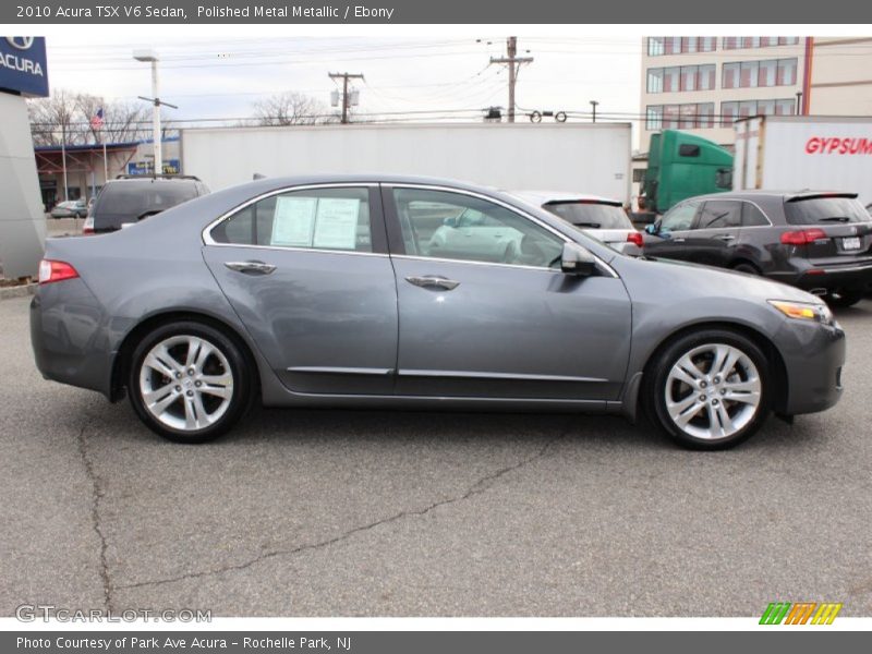 Polished Metal Metallic / Ebony 2010 Acura TSX V6 Sedan