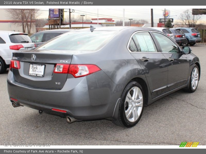 Polished Metal Metallic / Ebony 2010 Acura TSX V6 Sedan