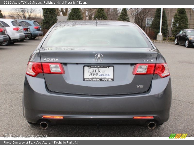 Polished Metal Metallic / Ebony 2010 Acura TSX V6 Sedan