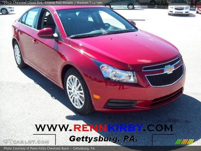 Crystal Red Metallic / Medium Titanium 2012 Chevrolet Cruze Eco
