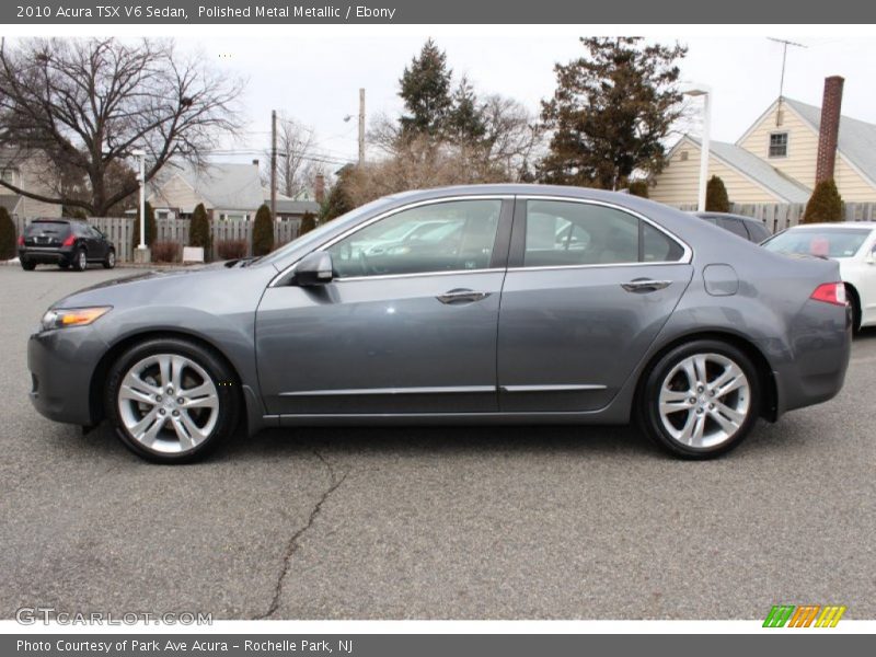 Polished Metal Metallic / Ebony 2010 Acura TSX V6 Sedan