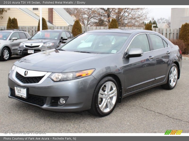 Polished Metal Metallic / Ebony 2010 Acura TSX V6 Sedan