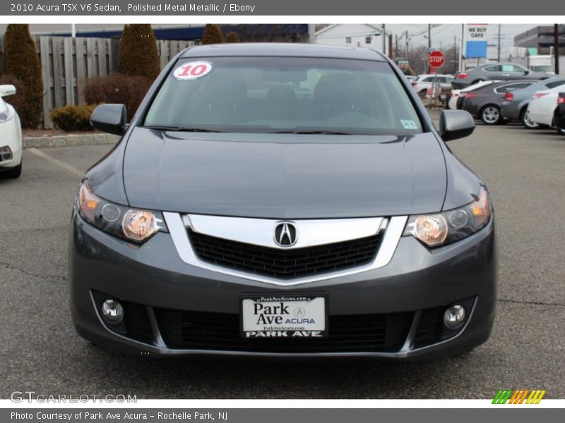 Polished Metal Metallic / Ebony 2010 Acura TSX V6 Sedan