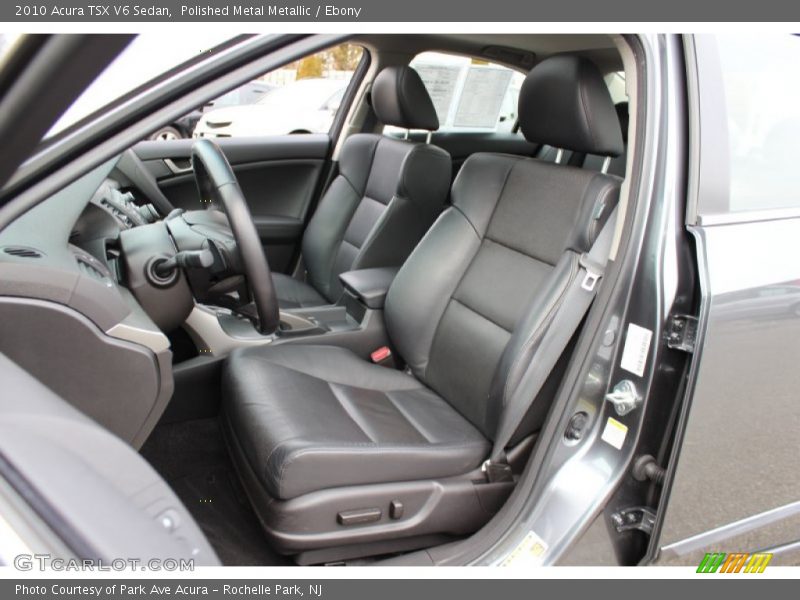 Polished Metal Metallic / Ebony 2010 Acura TSX V6 Sedan