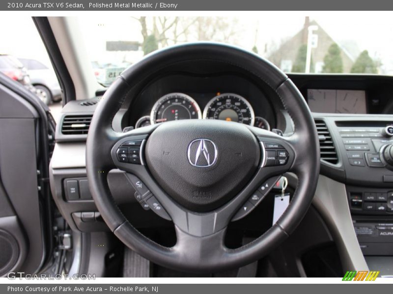 Polished Metal Metallic / Ebony 2010 Acura TSX V6 Sedan