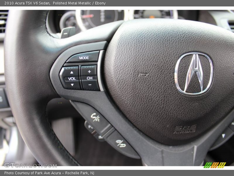 Polished Metal Metallic / Ebony 2010 Acura TSX V6 Sedan