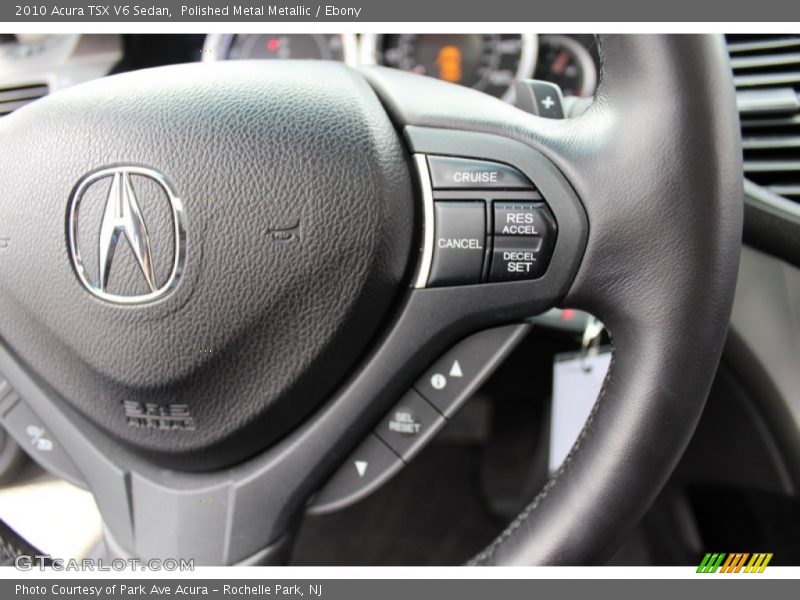 Polished Metal Metallic / Ebony 2010 Acura TSX V6 Sedan