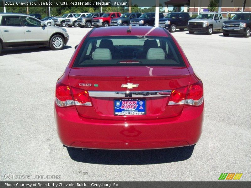 Crystal Red Metallic / Medium Titanium 2012 Chevrolet Cruze Eco