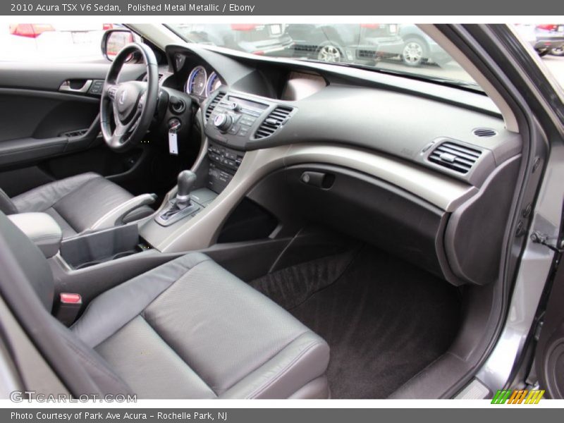 Polished Metal Metallic / Ebony 2010 Acura TSX V6 Sedan