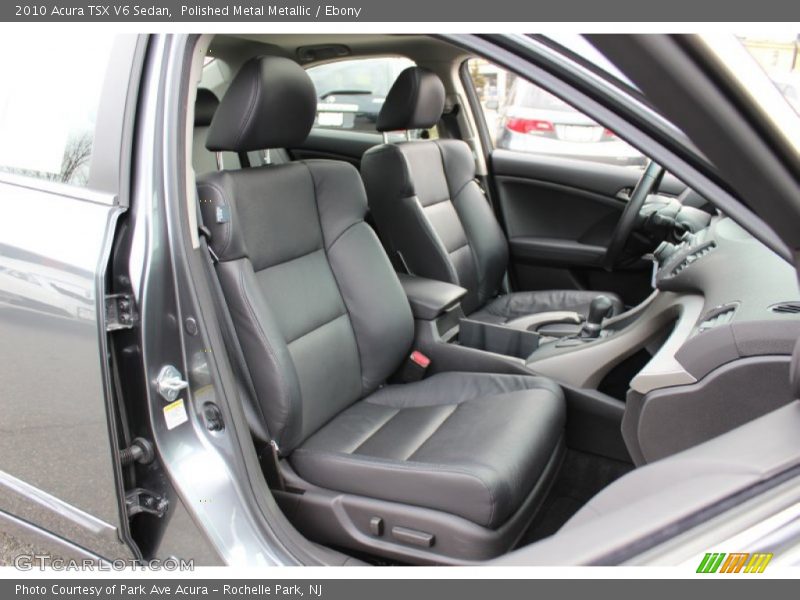 Polished Metal Metallic / Ebony 2010 Acura TSX V6 Sedan