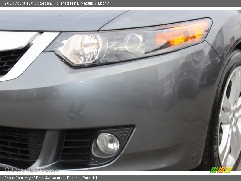 Polished Metal Metallic / Ebony 2010 Acura TSX V6 Sedan