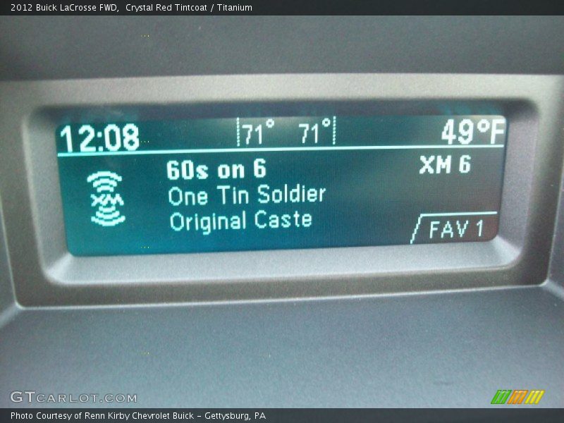 Crystal Red Tintcoat / Titanium 2012 Buick LaCrosse FWD