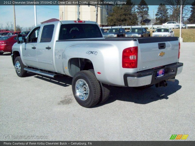 Silver Ice Metallic / Ebony 2012 Chevrolet Silverado 3500HD LT Crew Cab 4x4 Dually