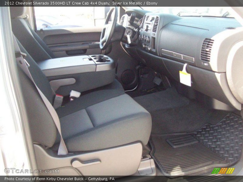 Silver Ice Metallic / Ebony 2012 Chevrolet Silverado 3500HD LT Crew Cab 4x4 Dually