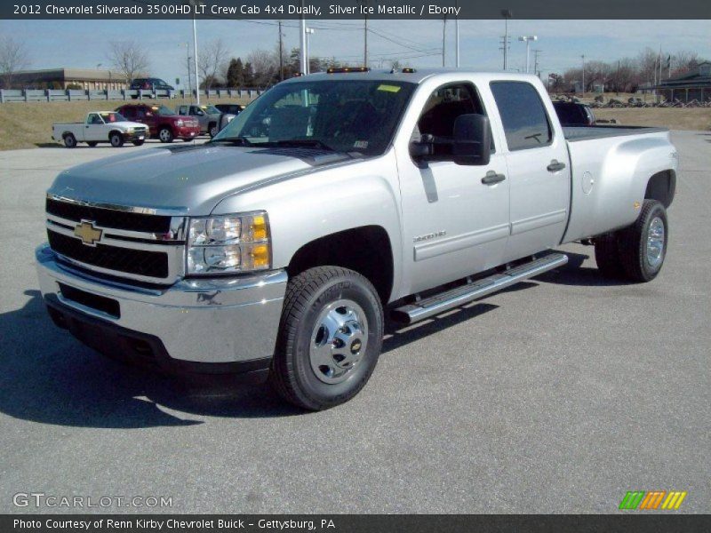 Front 3/4 View of 2012 Silverado 3500HD LT Crew Cab 4x4 Dually