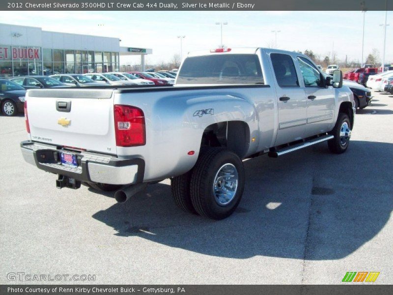 Silver Ice Metallic / Ebony 2012 Chevrolet Silverado 3500HD LT Crew Cab 4x4 Dually