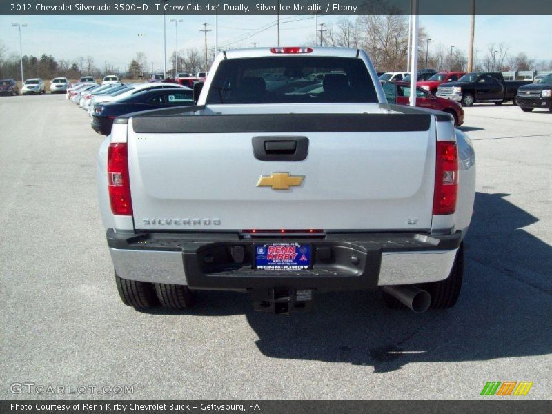 Silver Ice Metallic / Ebony 2012 Chevrolet Silverado 3500HD LT Crew Cab 4x4 Dually