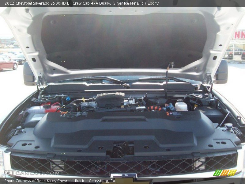 Silver Ice Metallic / Ebony 2012 Chevrolet Silverado 3500HD LT Crew Cab 4x4 Dually