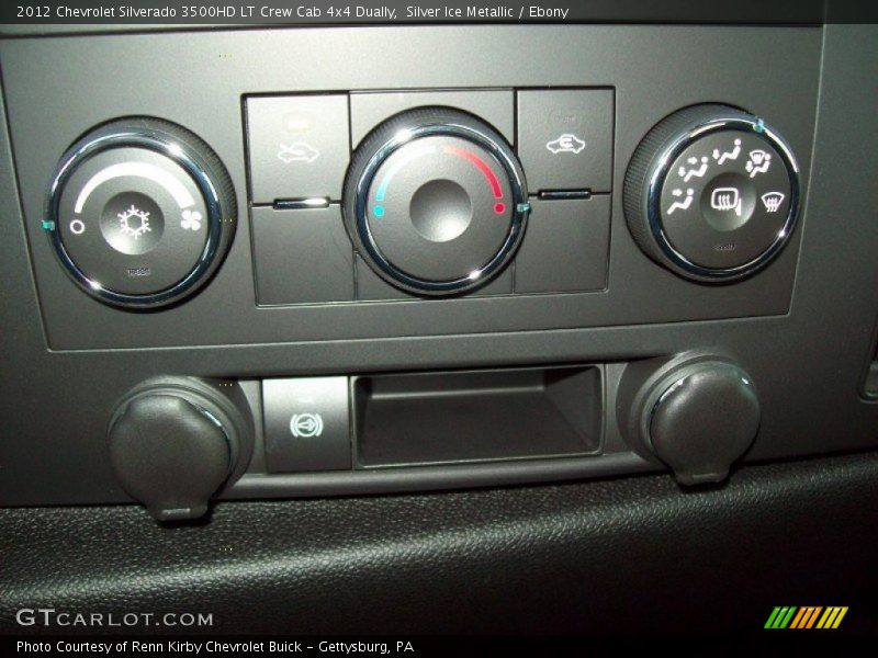 Silver Ice Metallic / Ebony 2012 Chevrolet Silverado 3500HD LT Crew Cab 4x4 Dually