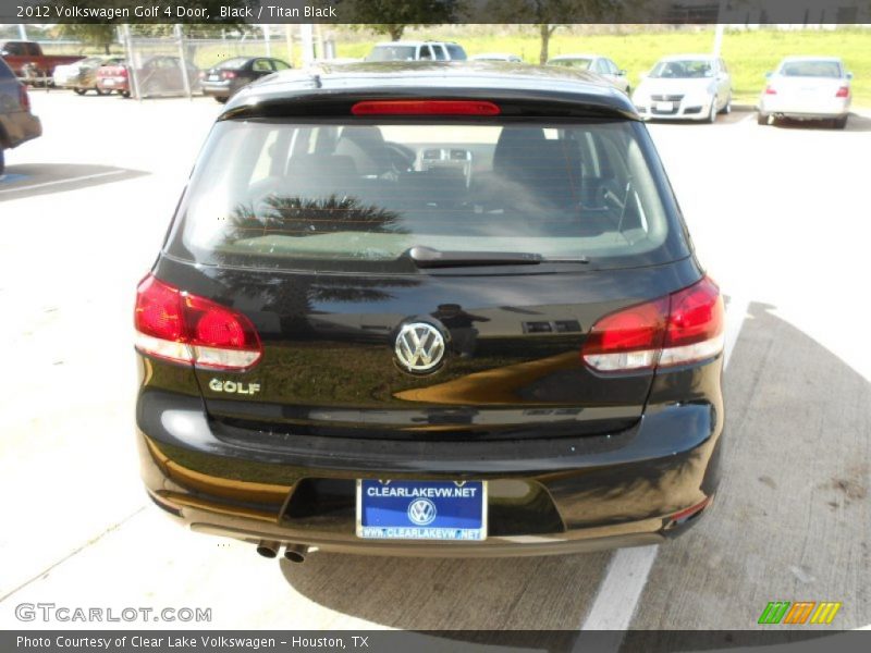 Black / Titan Black 2012 Volkswagen Golf 4 Door