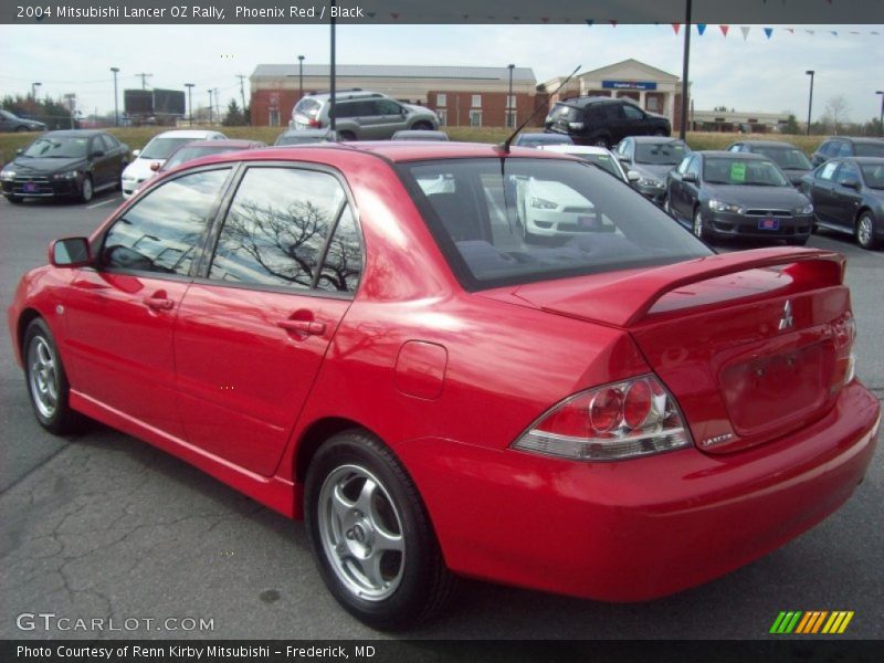 Phoenix Red / Black 2004 Mitsubishi Lancer OZ Rally