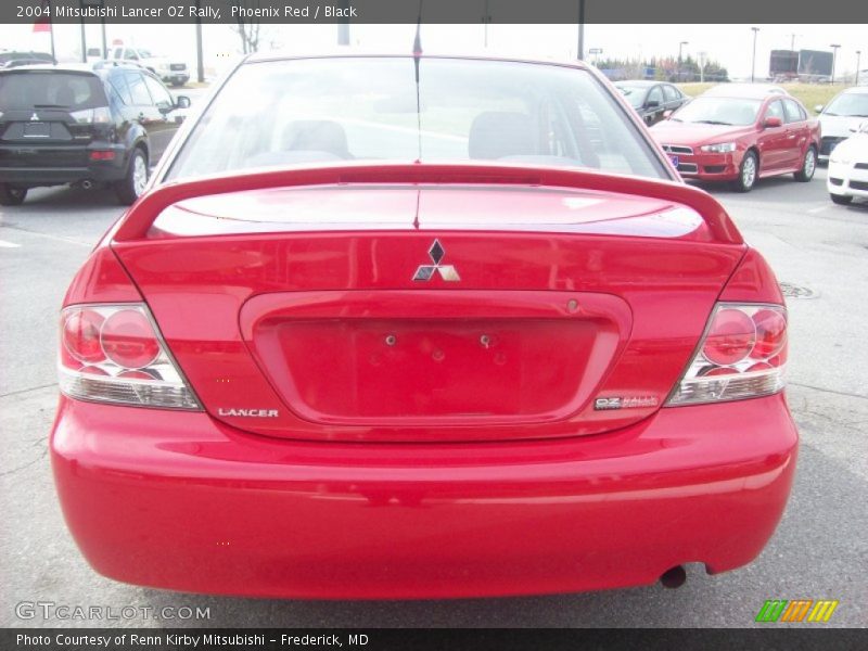 Phoenix Red / Black 2004 Mitsubishi Lancer OZ Rally