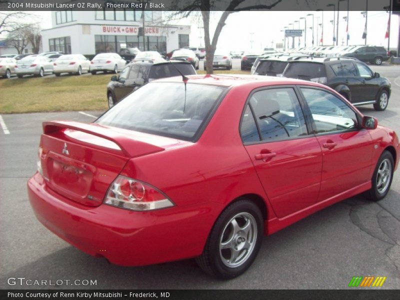 Phoenix Red / Black 2004 Mitsubishi Lancer OZ Rally