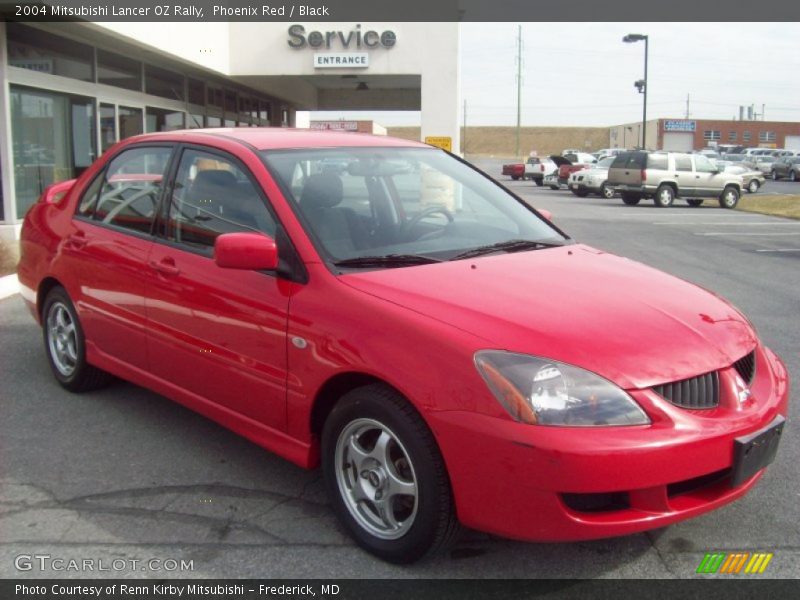 Phoenix Red / Black 2004 Mitsubishi Lancer OZ Rally