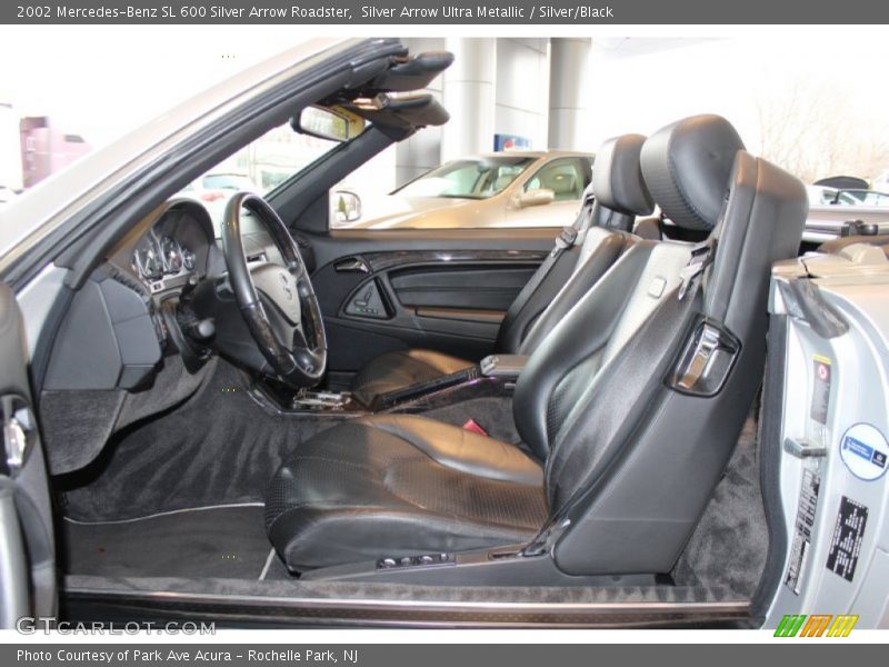 Front Seat of 2002 SL 600 Silver Arrow Roadster