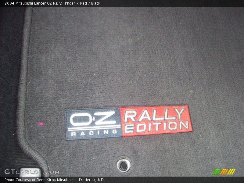 Phoenix Red / Black 2004 Mitsubishi Lancer OZ Rally