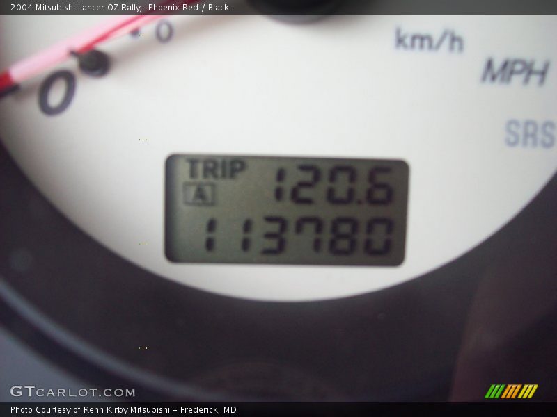 Phoenix Red / Black 2004 Mitsubishi Lancer OZ Rally