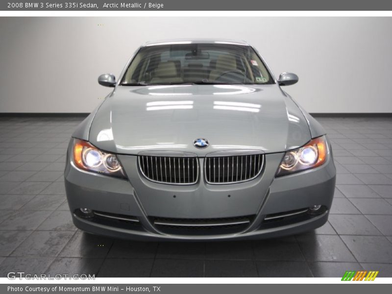 Arctic Metallic / Beige 2008 BMW 3 Series 335i Sedan