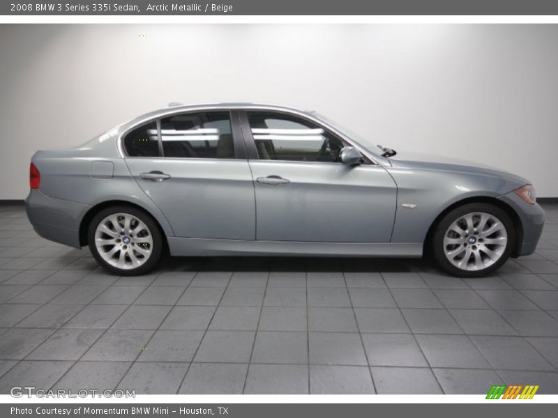 Arctic Metallic / Beige 2008 BMW 3 Series 335i Sedan