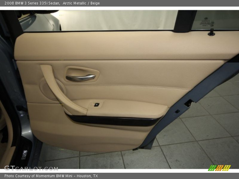 Arctic Metallic / Beige 2008 BMW 3 Series 335i Sedan