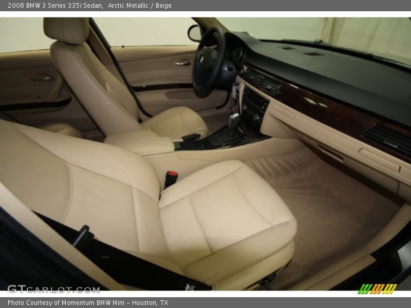 Arctic Metallic / Beige 2008 BMW 3 Series 335i Sedan